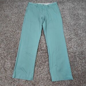 Polo Ralph Lauren Chino Pants Mens 36x32 Green Classic Fit Flat Front Cotton
